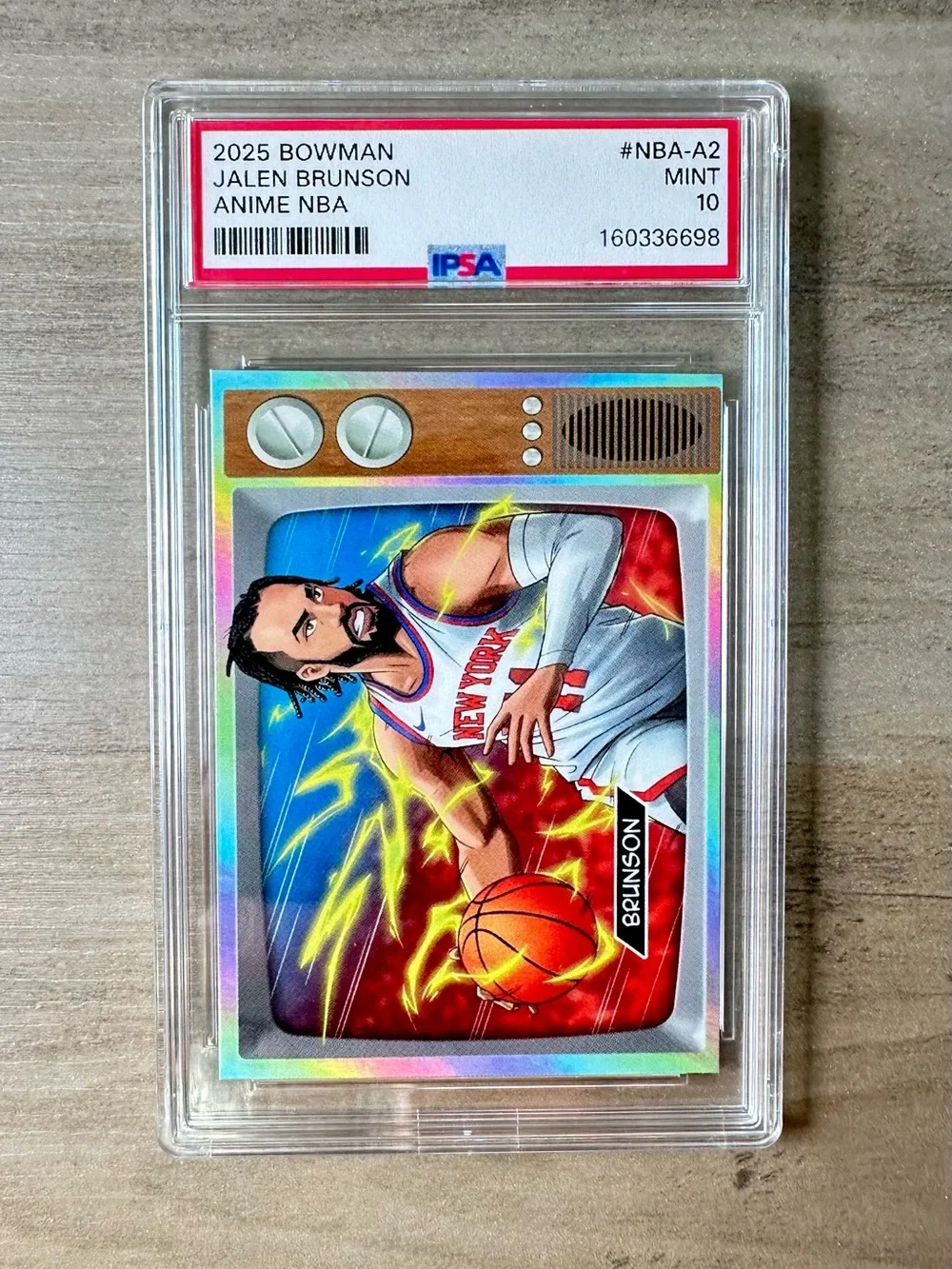 Jalen Brunson 2025 Topps Anime #A2 Gem Mint 10 Novelty Basketball Card. Knicks.